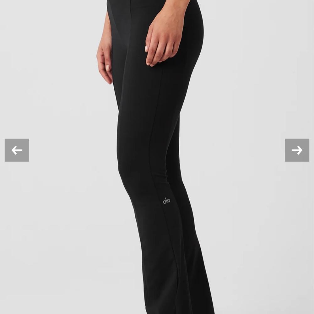 ALO Yoga Black Flare Boot Cut Pants